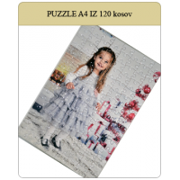 Puzzle velikosti A4 30x20cm iz 120 kosov